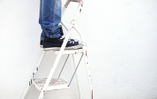 ladder-painter-paint-worker